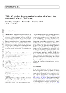 I$^2$MD: 3D Action Representation Learning with Inter- and Intra-modal
  Mutual Distillation