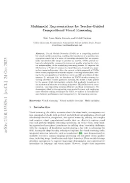 Multimodal Representations for Teacher-Guided Compositional Visual
  Reasoning