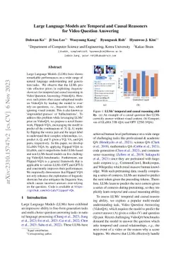 Large Language Models are Temporal and Causal Reasoners for Video
  Question Answering