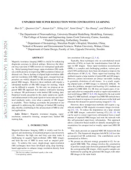 Unpaired MRI Super Resolution with Contrastive Learning