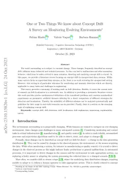 One or Two Things We know about Concept Drift -- A Survey on Monitoring
  Evolving Environments
