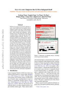 Self-Guard: Empower the LLM to Safeguard Itself