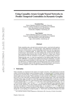 Using Causality-Aware Graph Neural Networks to Predict Temporal
  Centralities in Dynamic Graphs