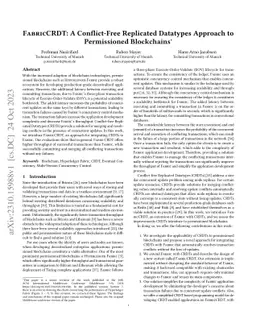 FabricCRDT: A Conflict-Free Replicated Datatypes Approach to
  Permissioned Blockchains