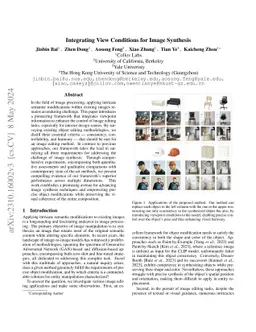 Integrating View Conditions for Image Synthesis