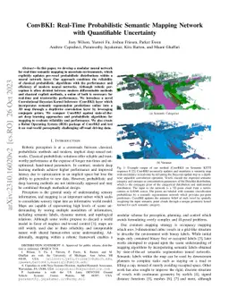 ConvBKI: Real-Time Probabilistic Semantic Mapping Network with
  Quantifiable Uncertainty