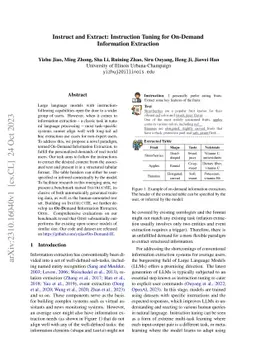 Instruct and Extract: Instruction Tuning for On-Demand Information
  Extraction