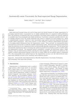 Anatomically-aware Uncertainty for Semi-supervised Image Segmentation