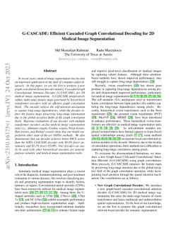G-CASCADE: Efficient Cascaded Graph Convolutional Decoding for 2D
  Medical Image Segmentation