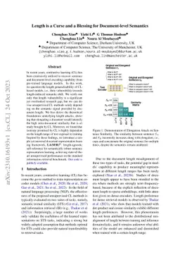 Length is a Curse and a Blessing for Document-level Semantics