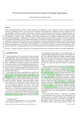 Pixel-Level Clustering Network for Unsupervised Image Segmentation