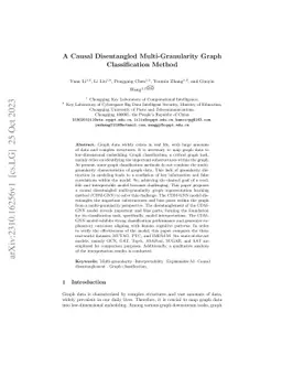 A Causal Disentangled Multi-Granularity Graph Classification Method