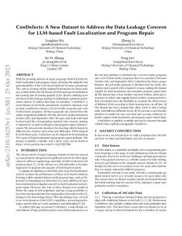 ConDefects: A New Dataset to Address the Data Leakage Concern for
  LLM-based Fault Localization and Program Repair