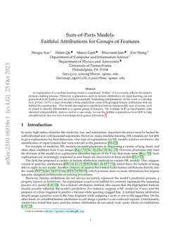 Sum-of-Parts: Self-Attributing Neural Networks with End-to-End Learning of Feature Groups