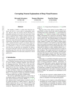 Corrupting Neuron Explanations of Deep Visual Features