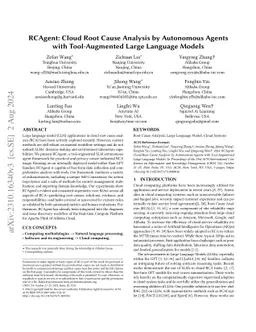 RCAgent: Cloud Root Cause Analysis by Autonomous Agents with
  Tool-Augmented Large Language Models