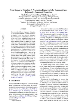 From Simple to Complex: A Progressive Framework for Document-level
  Informative Argument Extraction