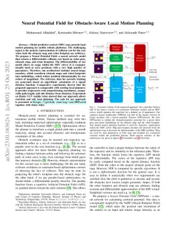 Neural Potential Field for Obstacle-Aware Local Motion Planning