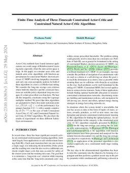 Finite-Time Analysis of Three-Timescale Constrained Actor-Critic and Constrained Natural Actor-Critic Algorithms