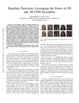 Deepfake Detection: Leveraging the Power of 2D and 3D CNN Ensembles