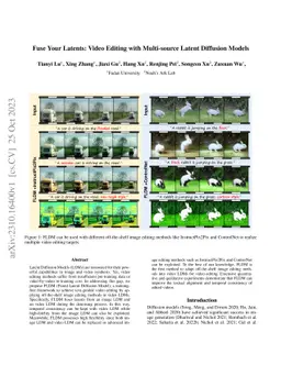 Fuse Your Latents: Video Editing with Multi-source Latent Diffusion
  Models