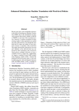 Enhanced Simultaneous Machine Translation with Word-level Policies