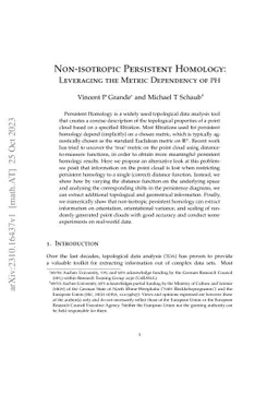 Non-isotropic Persistent Homology: Leveraging the Metric Dependency of
  PH