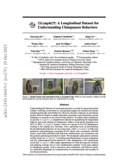 ChimpACT: A Longitudinal Dataset for Understanding Chimpanzee Behaviors