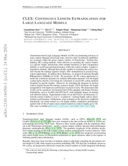 CLEX: Continuous Length Extrapolation for Large Language Models