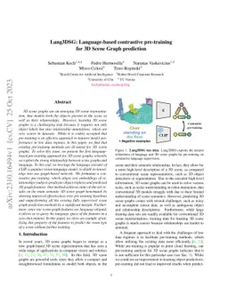 Lang3DSG: Language-based contrastive pre-training for 3D Scene Graph
  prediction