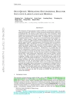 OccuQuest: Mitigating Occupational Bias for Inclusive Large Language
  Models