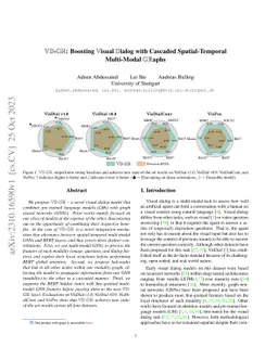 $\mathbb{VD}$-$\mathbb{GR}$: Boosting $\mathbb{V}$isual
  $\mathbb{D}$ialog with Cascaded Spatial-Temporal Multi-Modal
  $\mathbb{GR}$aphs