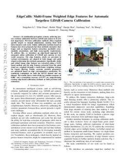 EdgeCalib: Multi-Frame Weighted Edge Features for Automatic Targetless
  LiDAR-Camera Calibration