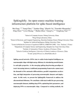 SpikingJelly: An open-source machine learning infrastructure platform
  for spike-based intelligence
