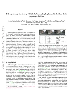 Driving through the Concept Gridlock: Unraveling Explainability
  Bottlenecks in Automated Driving