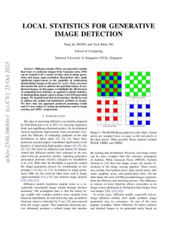 Local Statistics for Generative Image Detection