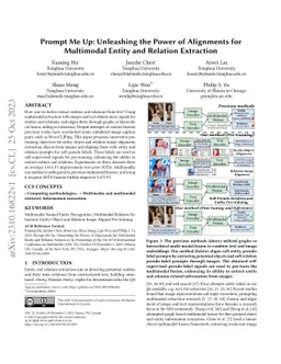 Prompt Me Up: Unleashing the Power of Alignments for Multimodal Entity
  and Relation Extraction
