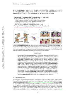 SparseDFF: Sparse-View Feature Distillation for One-Shot Dexterous
  Manipulation