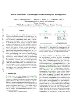 General Point Model with Autoencoding and Autoregressive