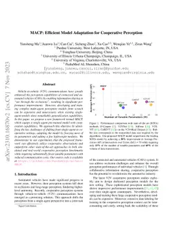 MACP: Efficient Model Adaptation for Cooperative Perception