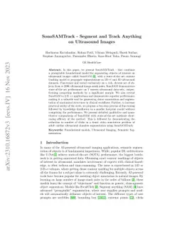 SonoSAMTrack -- Segment and Track Anything on Ultrasound Images