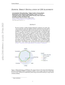 Zephyr: Direct Distillation of LM Alignment