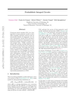 Probabilistic Integral Circuits