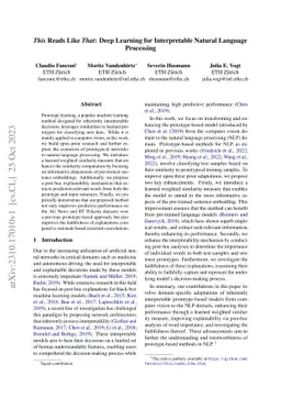 This Reads Like That: Deep Learning for Interpretable Natural Language
  Processing