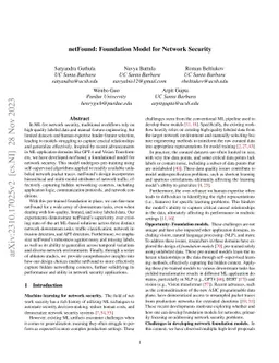 netFound: Foundation Model for Network Security