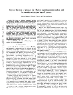 Toward the use of proxies for efficient learning manipulation and
  locomotion strategies on soft robots