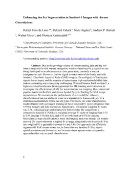 Enhancing sea ice segmentation in Sentinel-1 images with atrous
  convolutions