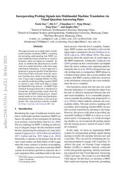 Incorporating Probing Signals into Multimodal Machine Translation via
  Visual Question-Answering Pairs