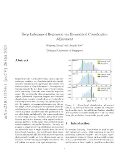 Deep Imbalanced Regression via Hierarchical Classification Adjustment