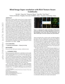 Blind Image Super-resolution with Rich Texture-Aware Codebooks